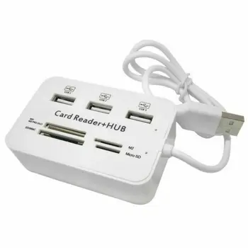 

Computer Accessories Micro USB Hub 3.0 Combo 3 Ports Spliter Power Adapter TF/SD/MS/M2 Card Reader All in One PC