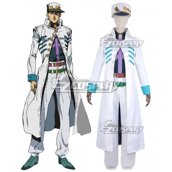 

JoJo's Bizarre Adventure Vento Aureo Golden Wind Ogon no Kaze Jotaro Kujo White Uniform Outfit Anime Manga Cosplay Costume E001