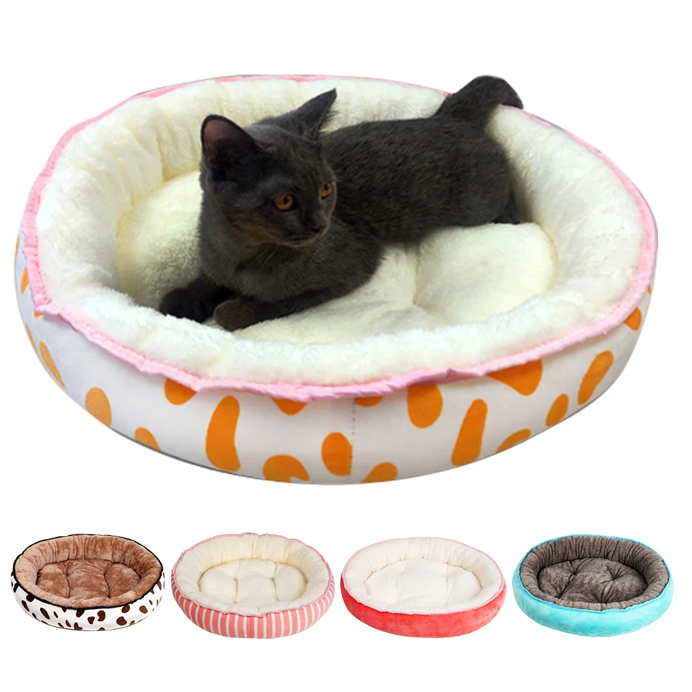 Cats Soft Plush Puppy Nest Cushion Pet Bed Mat For Small Medium Big Dogs Winter Warm Cat Dog Sleeping House | Дом и сад