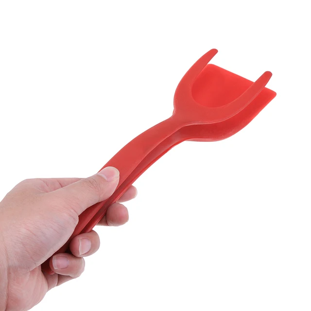 Tiitstoy Egg Flipper Spatula Silicone Egg Tong 2 in 1 Grip and Flip Spatula  Pancake French Toast Omelet Making for Home Kitchen Cooking Tool