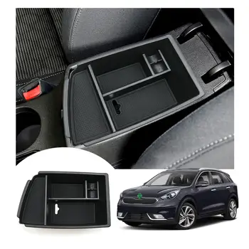 

LFOTPP Car Armrest Storage Box For Niro 2016 2017 2018 2019 2020 Central Control Storage Box Auto Interior Accessories Black