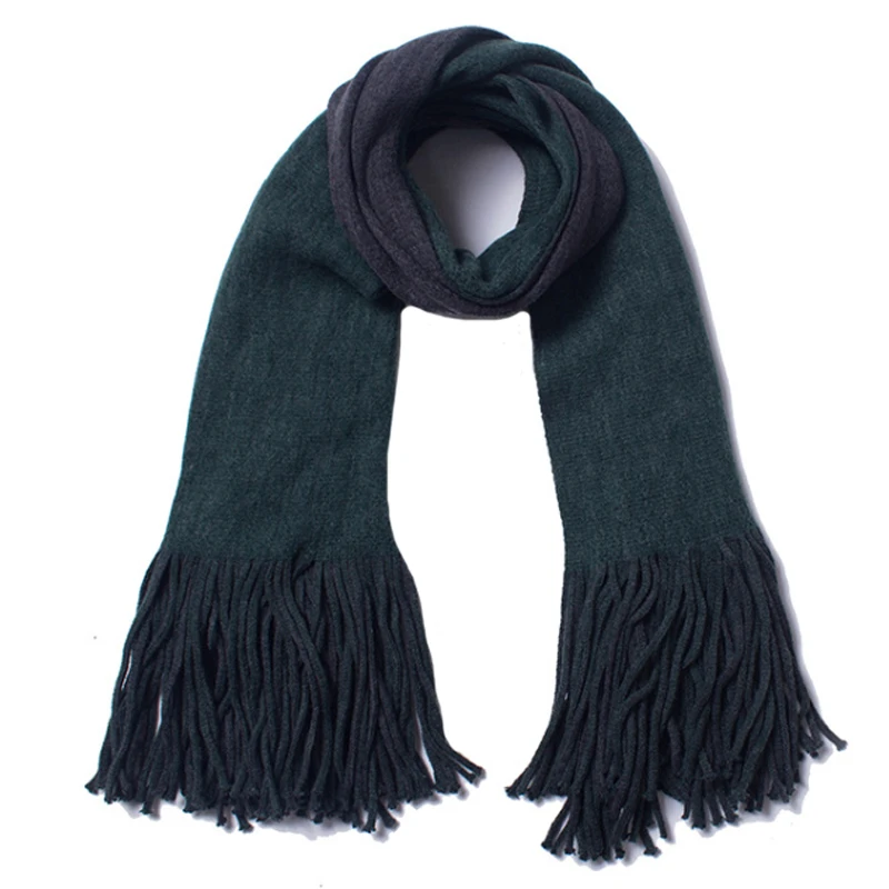 molv dark gray Женские однотонные кашемировые шарфы, женские зимние плотные теплые мягкие пашмины шали, женские вязаные шерстяные длинные шарфы - Цвет: molv dark gray