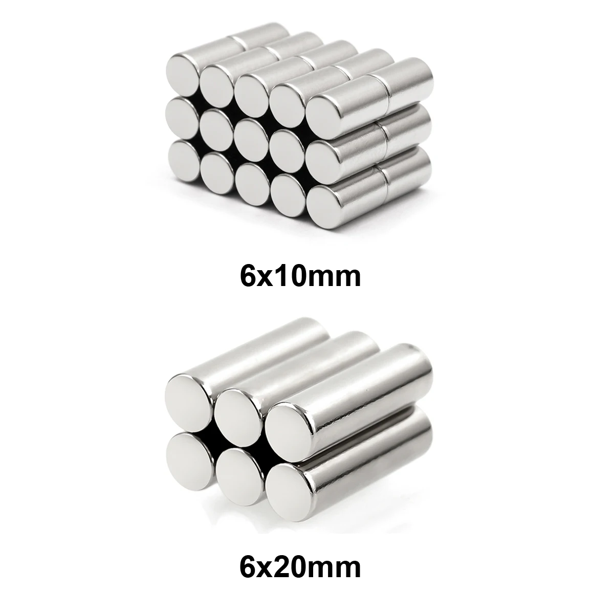 ZOOFOXS 6x1 6x1.5 6x2 6x3 6x4 6x5 6x6 6x8 6x10 6x20mm Ronde Neodymium magneetplaat N35 NdFeB minimagneten voor magnetisch gebruik Scenario's DIY