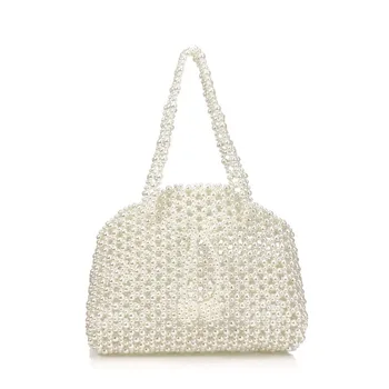 

Fashion Party Holder Case Bags for Wedding Purse Beaded Women Clutch Handmade Style Vintage Pearl Imitation Evening Handbags
