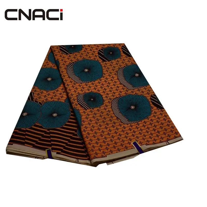 CNACI 6 ярдов/сумка настоящий воск африканская ткань Анкара Мода настоящая Настоящая Африканская ткань с восковой печатью ткань принт Анкара Tissu Africain