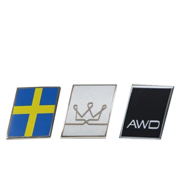 

Car Accessories for Volvo XC90 XC60 S80 S60 V90 V40 S90 Volvo RDSIGN Inscription TWIN ENGINE AWD Sticker Metal Car Trunk Sticker