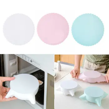 

Universal Food Silicone Cover Reusable Seal Transparent Stretch Lid Caps For Cookware Pot Cover Kitchen Accessories