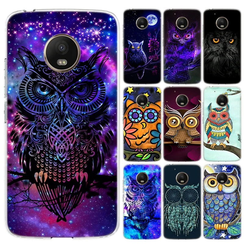 Animal Owl Phone Case For Motorola MOTO G8 G7 G6 G5 G5S G4 E6 E5 E4 Plus Play Power One Action Soft Silicone TPU Cover | Мобильные