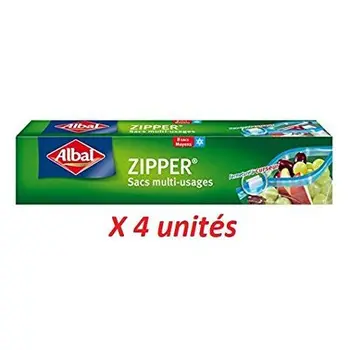 

Borsa Albal Zipper multiuso 3L – Set di 4 unità