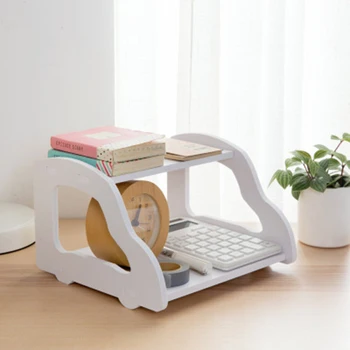 

1xWireless Wifi Router Storage Box Wood Shelf Desk Bracket Container Home Use