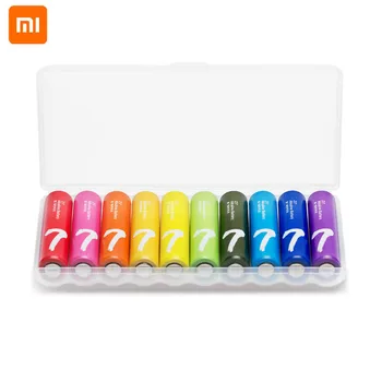 

10PCS XIAOMI ZMI ZI7 AAA lkaline Battery Rainbow Disposable Batteries Kit for Camera Mouse Keyboard Controller car Toys cell