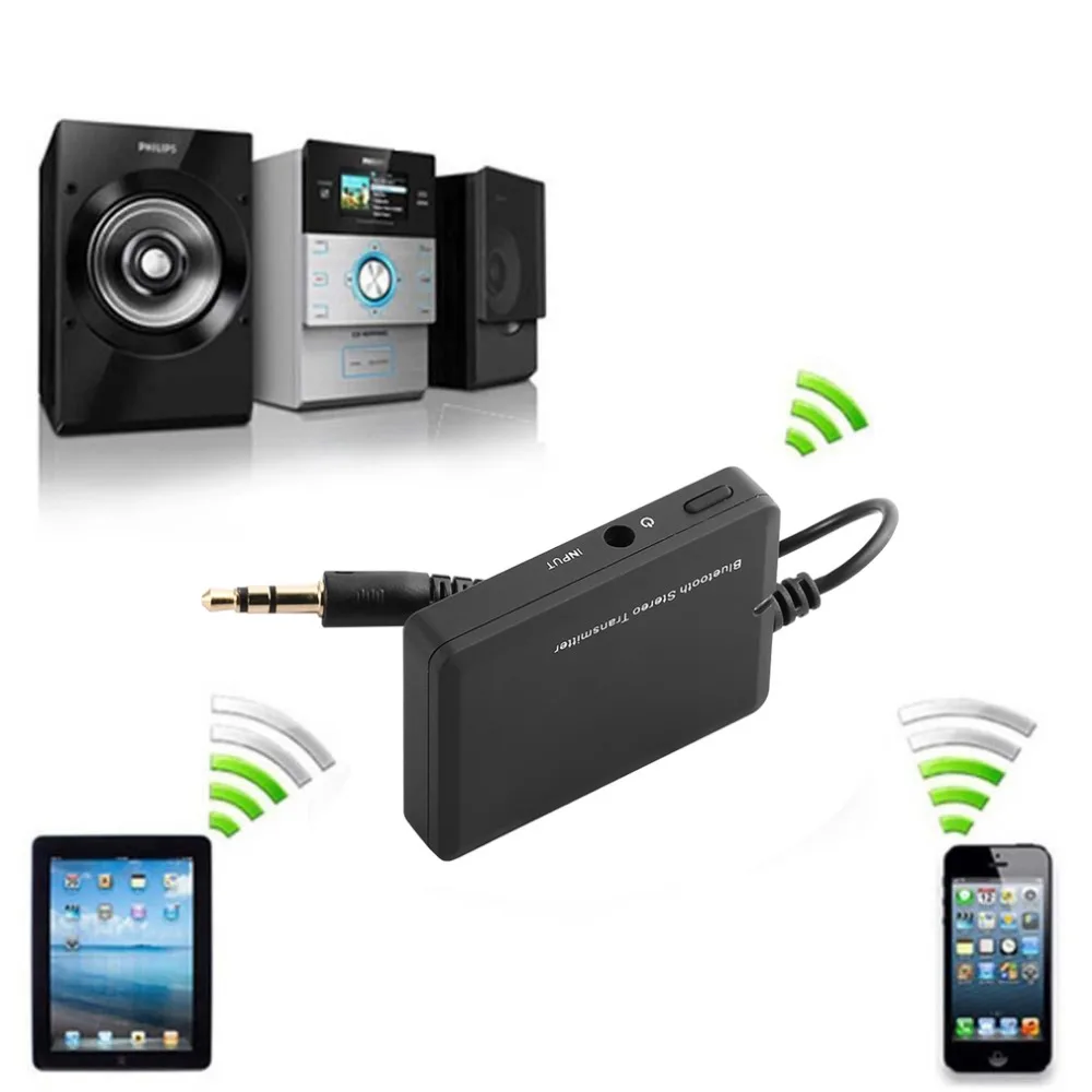 2,4 ГГц беспроводной Bluetooth A2DP 3,5 мм стерео HiFi аудио адаптер Dongle передатчик до 10 часов время работы Прямая