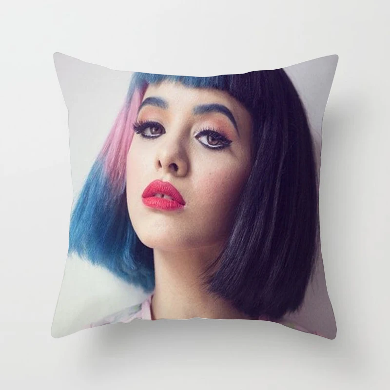 Наволочки для подушек ZENGIA Melanie Martinez 45*45 см для девочек с рисунком облака, дождя, сосок, плача, Детская наволочка, декоративная наволочка для подушки
