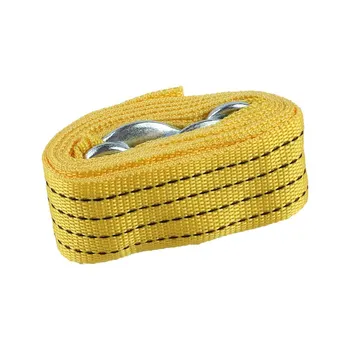 

Nylon Tow Strap Orange Towing Rope with 2 Safety Hooks Emergency Tow Straps Capacity Recovery Trailer Ropes