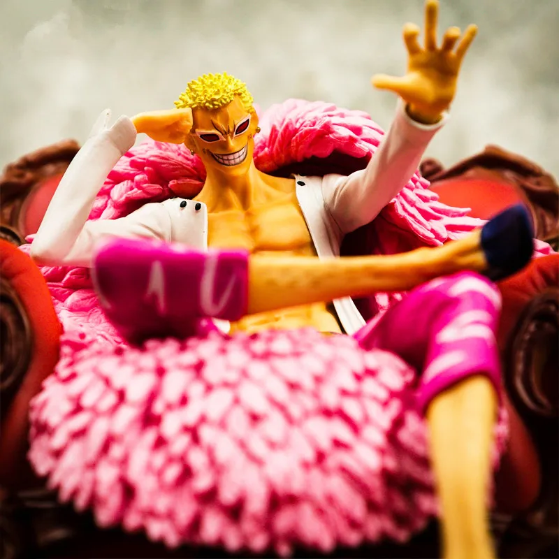 Аниме одна деталь диван сидя положение Donquixote Doflamingo сцены Статуэтка из ПВХ фигурка модель игрушки X3555