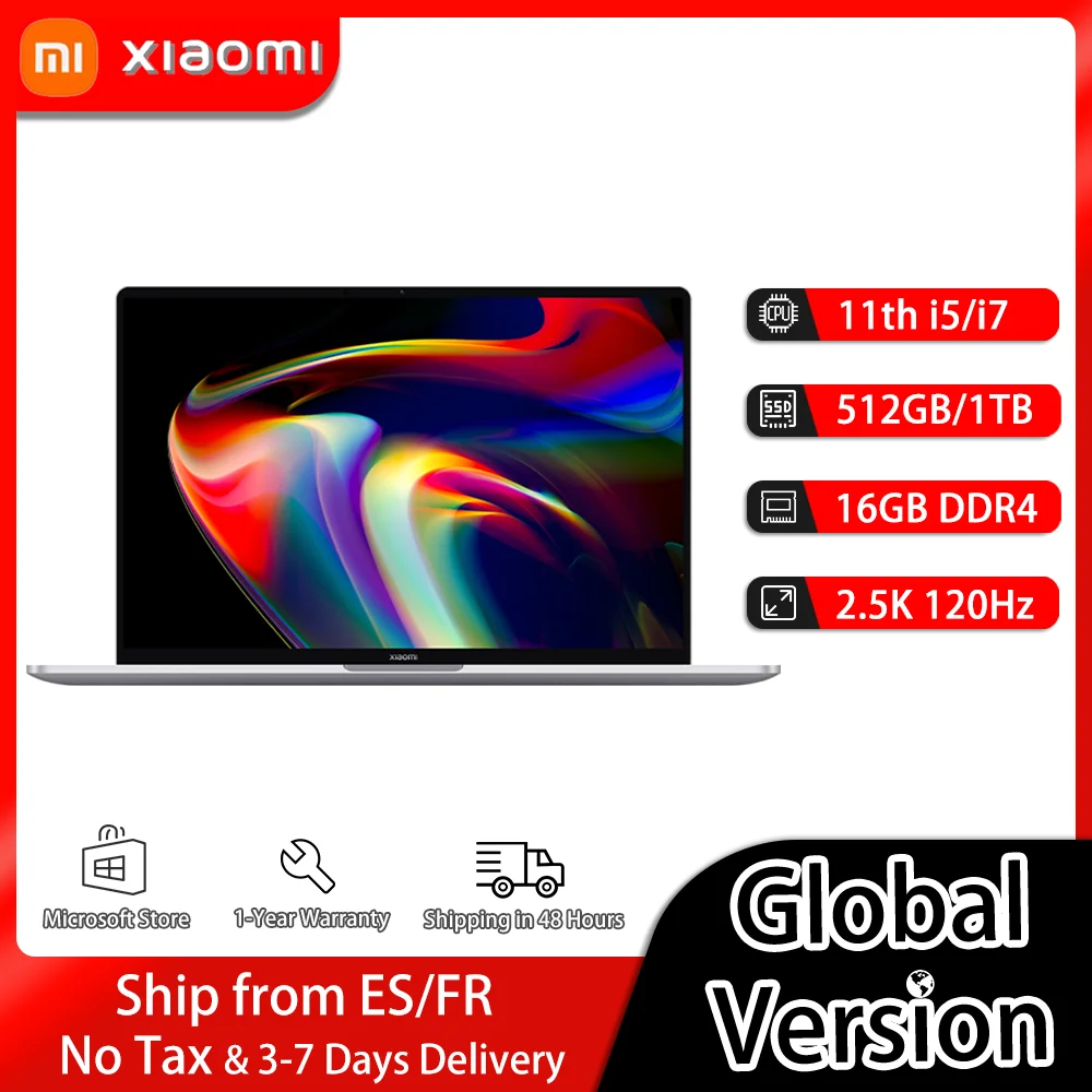Ноутбук Xiaomi Mi экран 14 дюймов i7-11370H/i5-11300H NVIDIA GeForce MX450 2 5 K Thunderbolt 4 офисный компьютер |