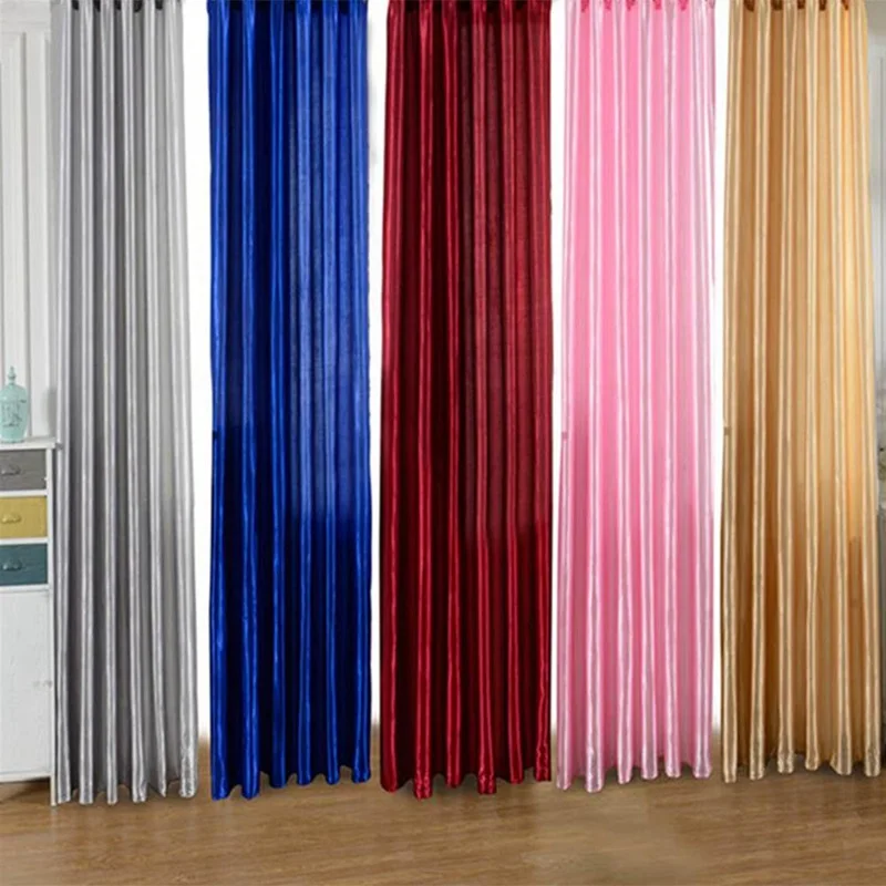 Домашний текстиль дверь спальня окно занавес пять красивых атласная ткань