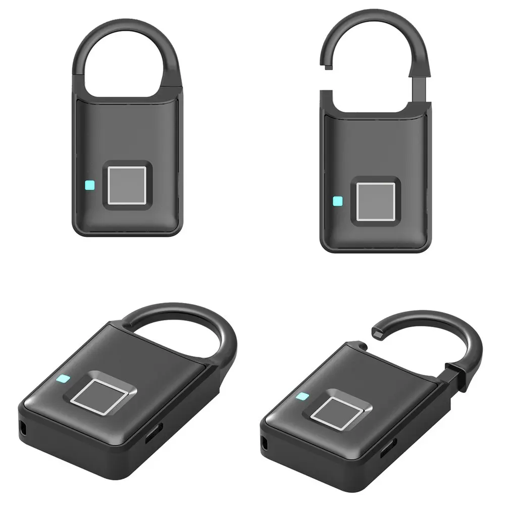 P50 Умный Замок с отпечатком пальца без ключа USB Перезаряжаемый Быстрый разблокированный дверной замок из цинкового сплава металлический саморазвивающийся чип