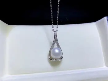 

NEW ARRIVAL 925 Sterling Silver Pendant Setting Mounting Findings for Oyster Akoya Edison Pearls Corals Jade Stones Beads