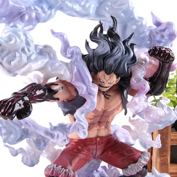

Anime One Piece Figure King of Artist Luffy Gear 4 Snake Man Monkey D Luffy Action Figure PVC Collectible Model Toy