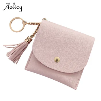

New Hot Ladies Casual Simple Fashion Leather Wallet Tassel Love Decoration Cute Multi-function Wallet Free Shipping Credit Card
