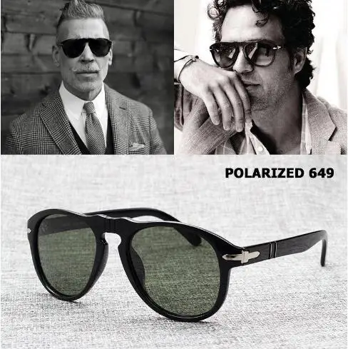 

Liser Classic Vintage Aviation Style Polarized Sunglasses Men Driving New Brand Designer Sun Glasses