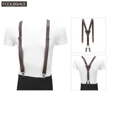 125 см плюс размер Винтажный Мужской подвесной зажим/крюк Подтяжки Брюки повседневные мужские брюки подтяжки модные регулируемые подтяжки