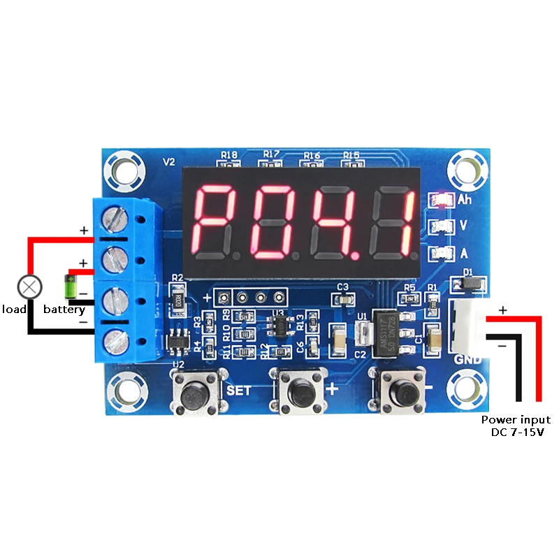 

Battery Capacity Tester Storage Battery Li-ion Lithium Battery Real Capacity AH Measurement Module XH-M354