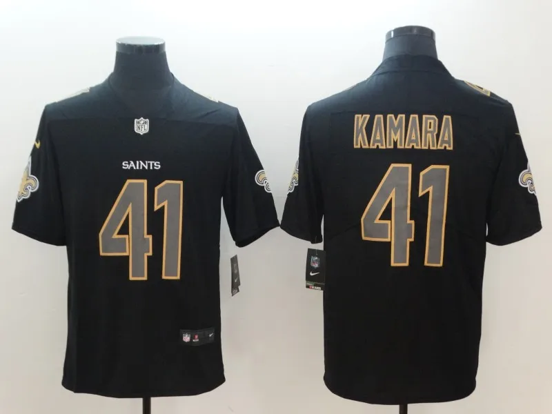 For men Мужской взрослый Орлеан высокого качества Saints Alvin Kamara color rush Jersey - Цвет: For men