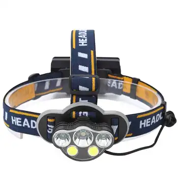 

4 Types Strong Light Fishing +COB Outdoor Waterproof Flashlight Headlamp