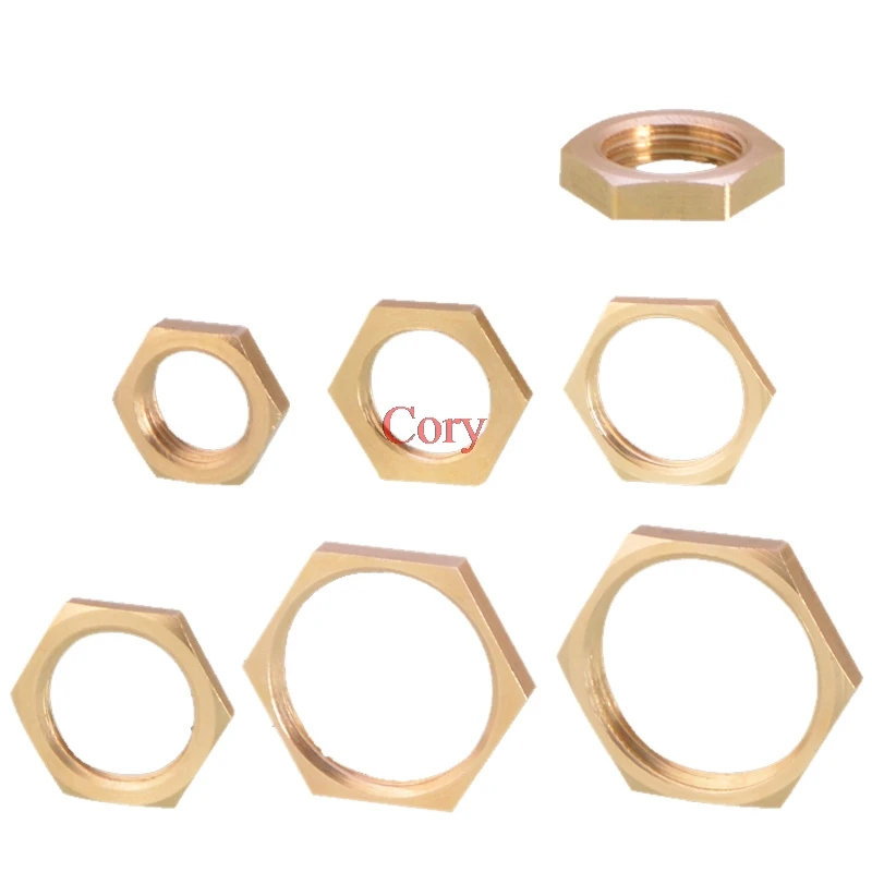 Латунные гайки с шестигранным замком 10 шт. фитинг для труб/8 &quot1/4&quot 3/8 &quot1/2&quot 3/4