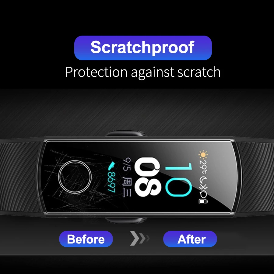 3 шт. защитная Гидрогелевая пленка для Huawei Honor Band 5 4 Pro Защитная не стекло|Защитные
