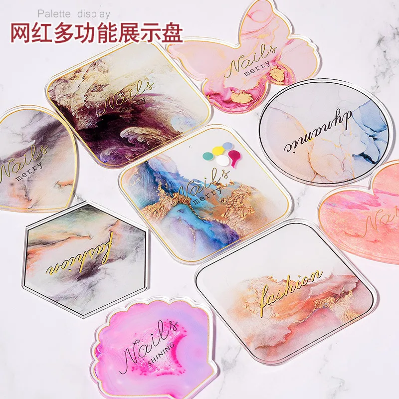 

Japanese Style Manicure Acrylic Display Board INS Style UV Polish Color Palette Manicure Photographic Prop Show Tool