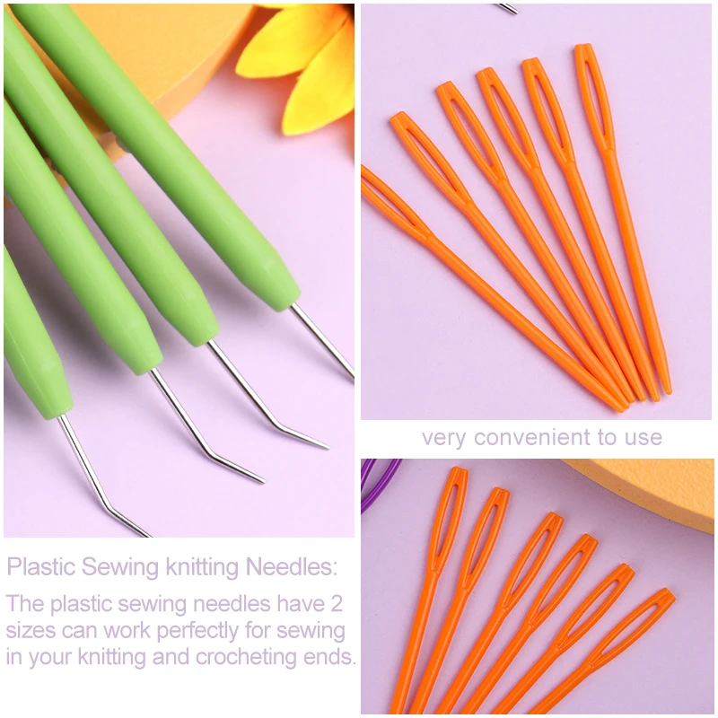 Knitting Needles Crochet Kit Crochet Hooks Knitting Supplies Crochet Needles Knitting Material Knitting Craft Supplies Knitting Loom 20PCS Loom Knit Hook Set Crochet Needle Hook Kit 8Pcs Green Knitting Loom With 12 Pcs Plastic Knitting Needles