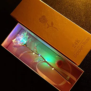 

Colorful Luminous Rose Artificial LED Light Flower Unique Gifts For Girls twig light string Artificial twig light decoration