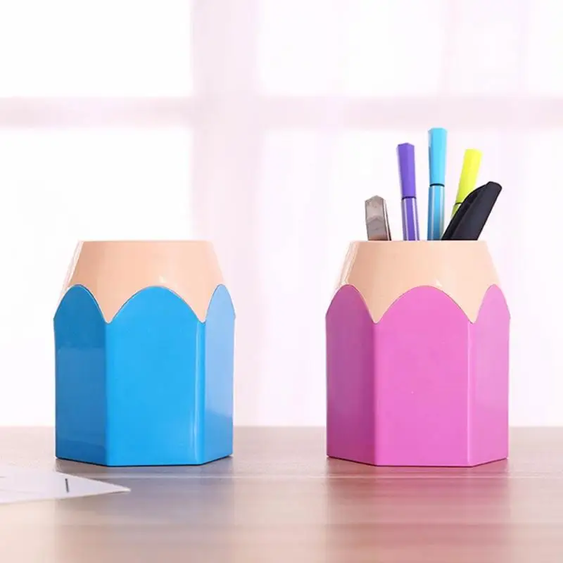 Good Chance for  2019  Arrival Creative Pen Vase Pencil Pot Makeup Brush Holder Stationery Desk Tidy Container Offic
