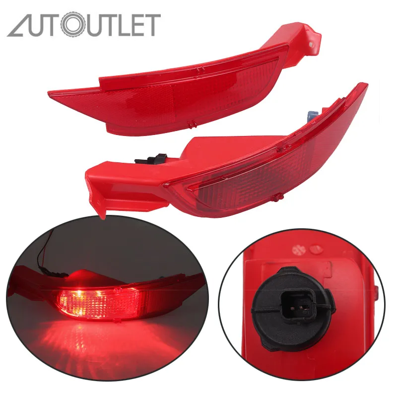 Автовыход левый и правый задний бампер отражатель Противотуманные фары для Fiesta