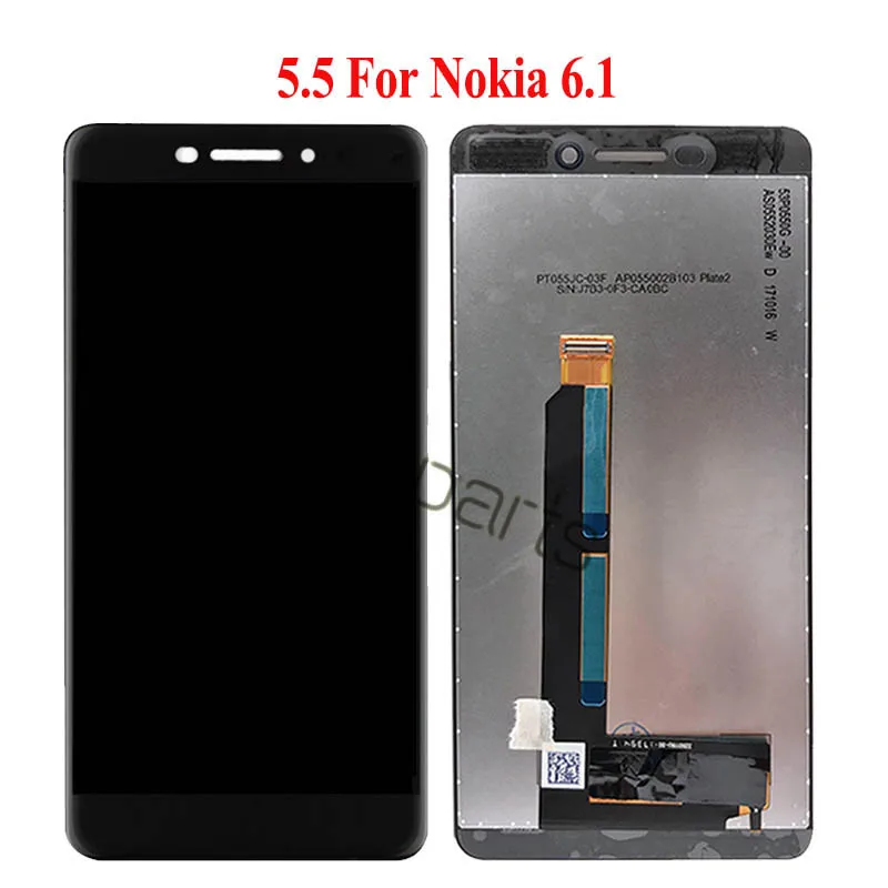 Для Nokia6 Nokia 6 1 ЖК дисплей сенсорный экран дигитайзер X6 2018 TA 1045 1050 для Plus Замена|6 lcd