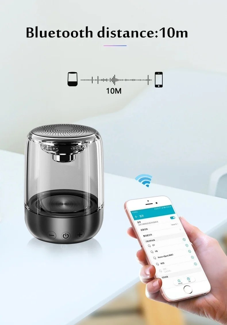 Bluetooth динамик Портативный беспроводной RGB светодиодный Bluetooth динамик s ночной Светильник HD HiFi мощный звук бар динамики Soundbar Мода