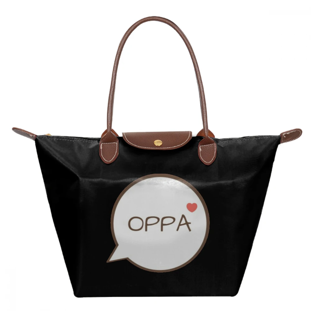 

Got7 Handbag OPPA Pink Top-handle Bags High quality Wedding Women Tote Bag Trendy Nylon Pattern Wide Womens hobo Handbags