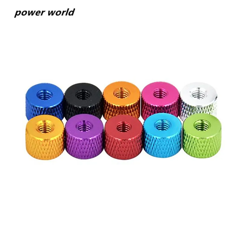 10Pcs M3 M4 Aluminium alloy coloured nut Colorful anodized aluminum Hand turn knurled thumb | Обустройство дома