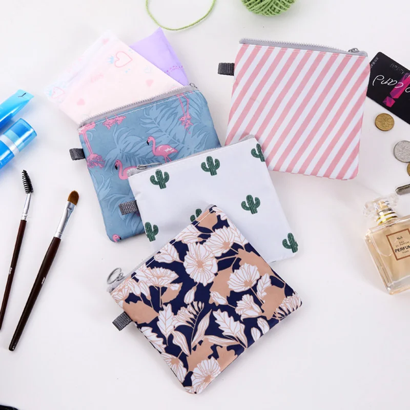 Jewelry Organizer Bags Case Storage-Bag Coin-Purse Diaper Credit-Card-Pouch Sanitary-Pads