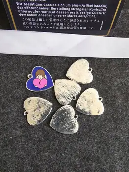 

20pcs/lot per lot heart pendant charms DIY decoration bracelets necklace Accessories bdcm