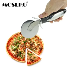 MOSEKO круглый нож для пиццы Нержавеющая сталь с Пластик ручка резак для пиццы, нож для хлеба и выпечки теста макаронных изделий кухонные принадлежности для выпечки