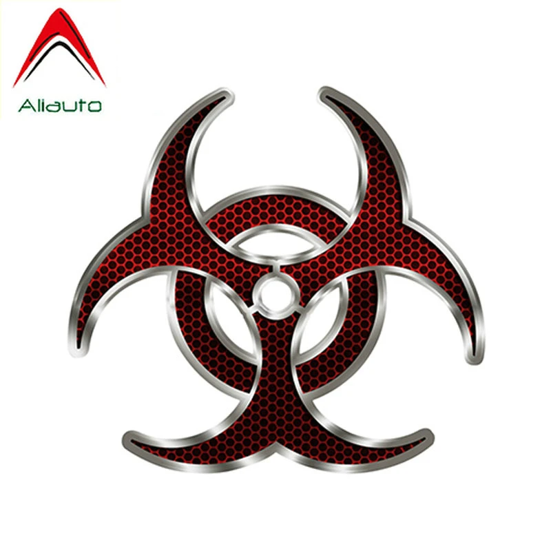 Aliauto Zombie автомобильная наклейка красная Шестигранная виниловая декорация для