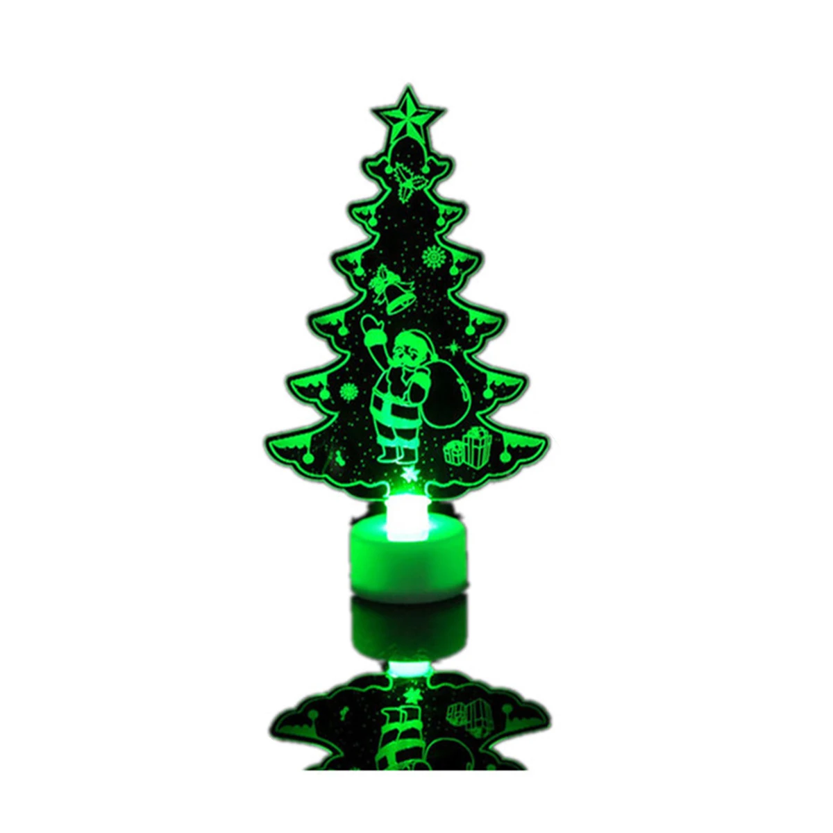 Christmas Tree Красочный светодиодный декоративный светильник s Рождественская елка Снеговик Санта ночной Светильник рождественские украшения для подарков для дома вечерние принадлежности - Цвет: Christmas Tree