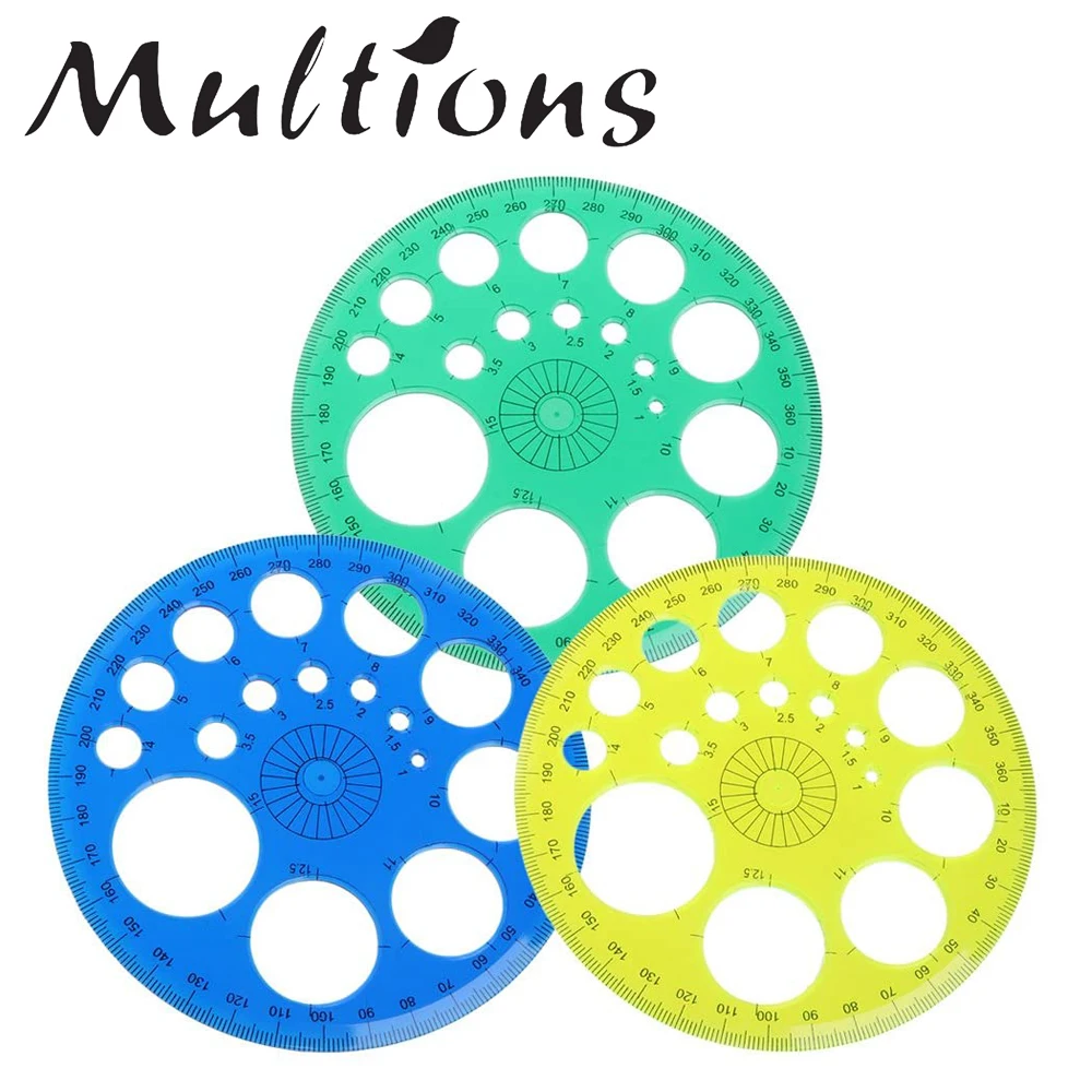 

1Pc 360 Degrees Round Ruler Template Circle Tailor Patchwork Ruler Scale Sewing Measure Ruler DIY Quilting Sewing Tools