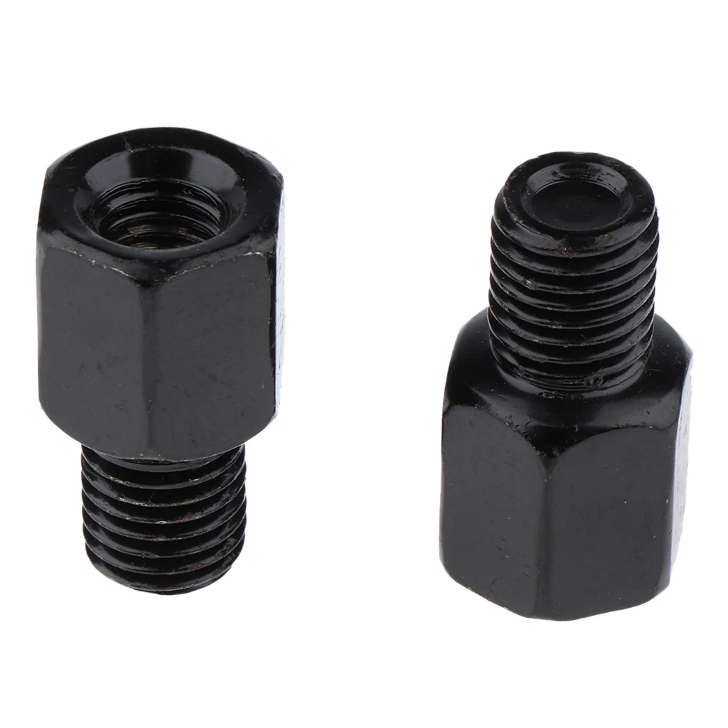 Motorcycle  Rearview Mirror Adapter Bolts - RH 8mm to 10mm Clockwise Threaded 26 x 15.5 mm