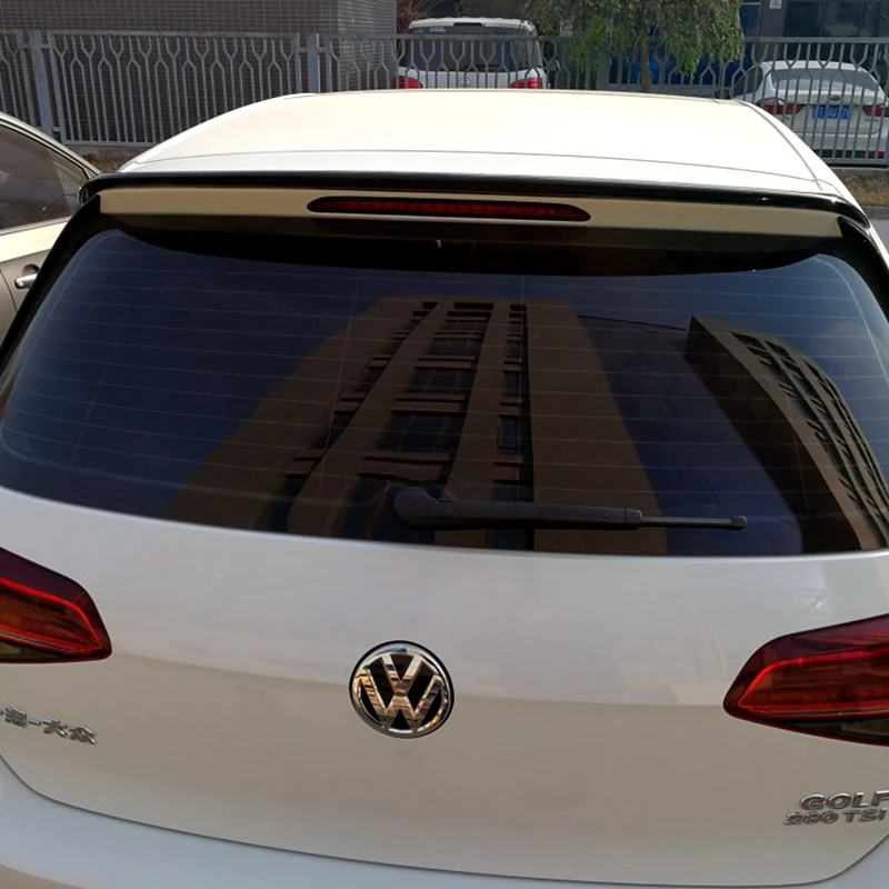 Задний спойлер на крыше из углеродного волокна, украшение в виде хвостового крыла для Volkswagen Golf 7 VII MK 7 standard Rline