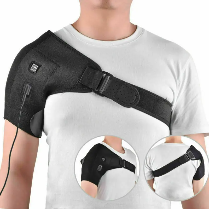 Электрическая тепловая терапия регулируемый наплечный бандаж пояс для поддержки спины смещение плеч восстановление травм плеч боль